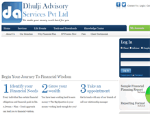 Tablet Screenshot of dhuljiadvisory.com